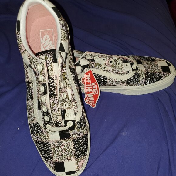 VANS Old Skool Patchwork 11.5 Men 13 Women - Picture 2 of 8